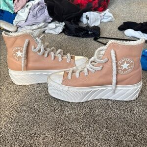 Converse Women's Tan High-Top Sneakers